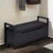 Costway Shoe Bench Storage Rack Cushion Seat Ottoman Bedroom Hallway Entryway Black/White